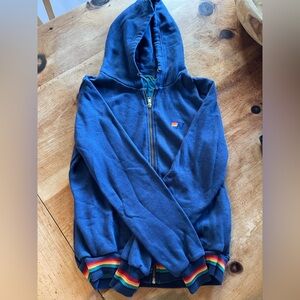 Aviator Nation Blue Zip Up Hoodie